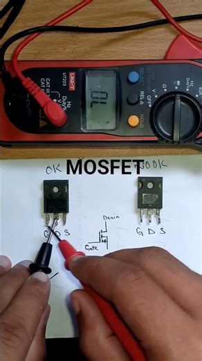 How to check mosfet with multimeter|mosfet checking with multimeter #electrical #electronic