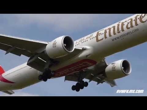 Airplanes taking off and landing