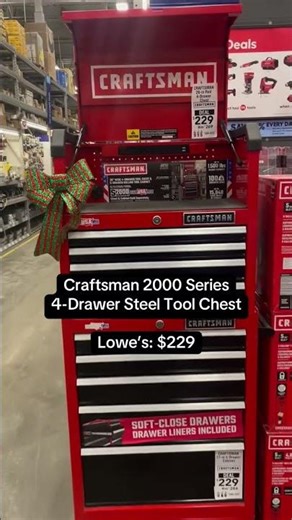 Which Retailer Has the Best Deal on the Craftsman 2000 Series 4-Drawer Toolbox?