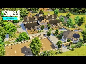 HORSE RANCH | The Sims 4 | Speed Build | No CC
