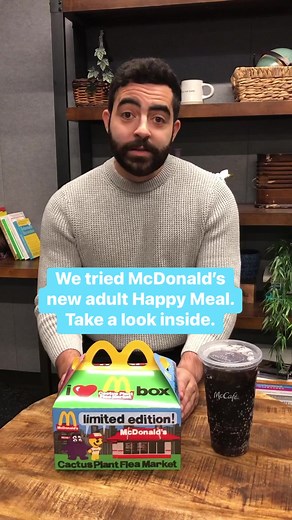 1.8M views · 9.3K reactions | McDonald’s introduced a new adult Happy Meal in order to recreate a nostalgic experience. For CNBC Make It reporter Nick Vega the experience was nostalgic — just maybe not in the best way. | CNBC Make It | Facebook