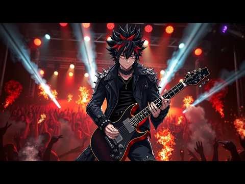 Anime Rock Vibes 🎸⚔️ | Guitar Power, Epic Energy, Rock Stage Vibes