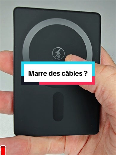 Marre des câbles ? Cette batterie externe de 5000mAh en MagSafe est juste parfaite 👌 #batterieexterne #magsafe #5000mah #recharge #iphone