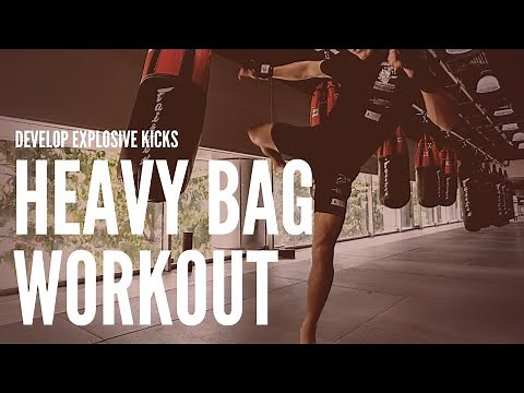 16 Minute Heavy Bag Workout for EXPLOSIVE Kicking Speed & Power