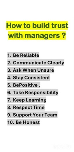 How to build trust with managers? Instantly!