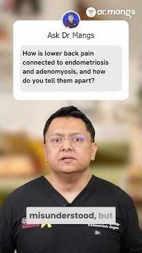 Cyclical lower back pain? Could be endo or adeno! Get expert imaging to know #Endometriosis