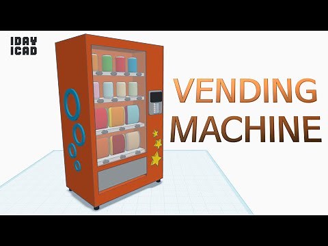 [1DAY_1CAD] VENDING MACHINE (Tinkercad : Design / Project / Education)