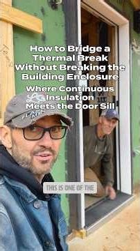How to Bridge a Thermal Break Without Breaking the Building Enclosure #buildingscience