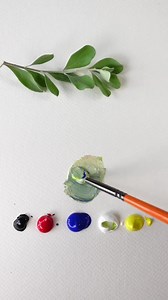4K views · 282 reactions | Color mixing / leaf | Painting Skills | Facebook