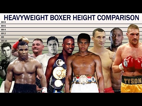Heavyweight Boxers Height Comparison