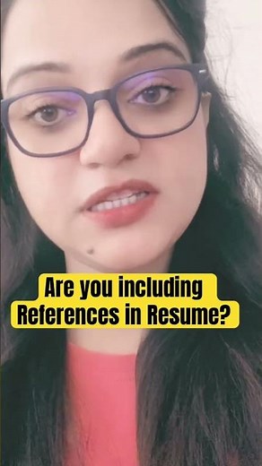 Are you including References in your Resume?