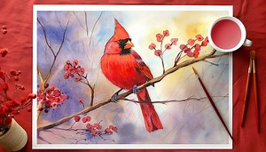 Watercolor Cardinals: Expressive Techniques for Painting Birds with Vibrancy | Will Elliston | Skillshare