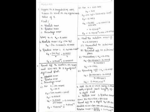 #Errors #approximation #Numerical methods #Problemsoferrorsandapproximations #Engineeringmathematics