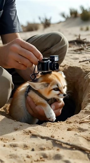Fennec Fox POV: Inside a Hidden Desert Burrow 🦊 | Rare Wildlife Footage
