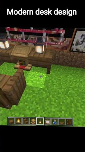 Stop building boring desks! ❌ Try this Modern Setup instead! 💻✨ #minecraft #shorts"