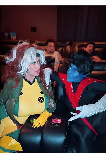 A fun day out with everyone’s fav mutant family #nightcrawler @Joe Hide #mystique @bishoujomom #rogue is me! #xmencosplay #xmen