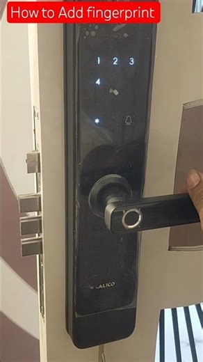 How to add fingerprint, password in electronic lock 🔐