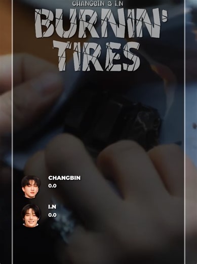 "BURNIN' TIRES-CHANGBIN & I.N" (line distribution) -------------------... | stray kids