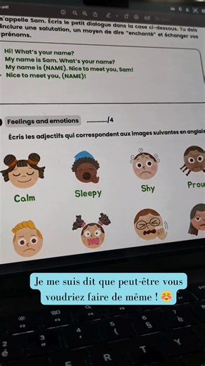 Mise à jour de la première séquence de l'année de 6ᵉ ! Elle est maintenant complète de A à Z, de la feuille d'introduction de la séquence à l'échelle descriptive de la tâche finale, en passant par le plan de séquence pour le/la prof, et quatre évaluations ! 😘 | Good Morning Miss