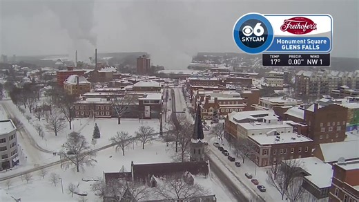 Live look at CBS6 Freihofers Skycam over Glens Falls | WRGB CBS 6 News, Albany
