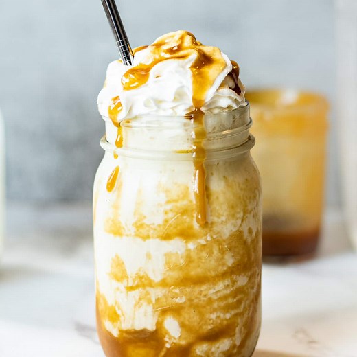 Butterscotch Milkshake with Homemade Butterscotch Sauce - Chenée Today