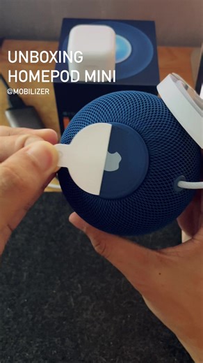 55K views · 57 reactions | Unboxing Apple Homepod Mini and Goodbye Alexa. Deserved ko to!  Thank you Mobilizer for smooth online transaction. Satisfied much! ❤️ #apple #applemusic #HomePod #homepodmini #smartspeaker #smarthome | Chrisanto Mendez | Facebook