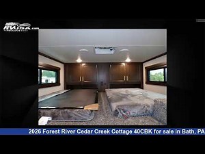Breathtaking 2026 Forest River Cedar Creek Cottage Destination Trailer RV For Sale in Bath, PA