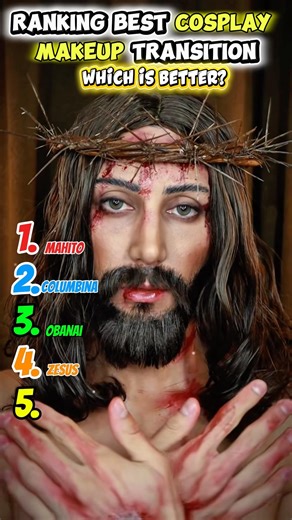 Ranking best cosplay makeup transition (part2)ever#shorts#viral#cosplay