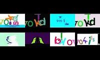Mix of 8 videos from youtube : TVOKids Bumpers Eightparison