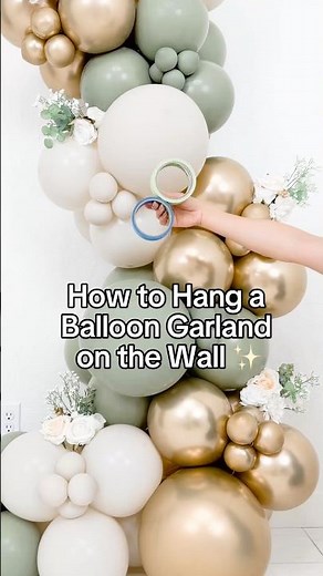 How to Hang a Balloon Garland on the Wall (Easy + Damage-Free!)