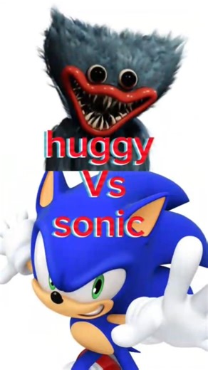 sonic Vs huggy wuggy #sonic #poppyplaytime
