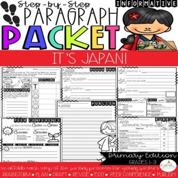 It's Japan | Step by Step Paragraph Packet | Informative Writing | CKLA