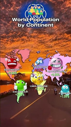 World Population by Continent #maps #population #mapping #worldpop #worldpopulation