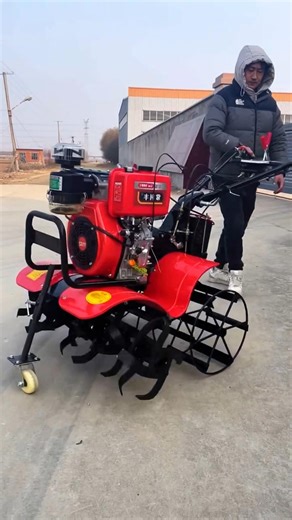 Powerful 4WD Mini Tiller for Farming 🔥 #MiniTiller #4WDTiller #FarmingMachine