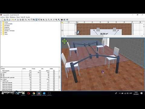 Sweet Home 3d: Definir habitaciones. Como pintar paredes puertas ventanas
