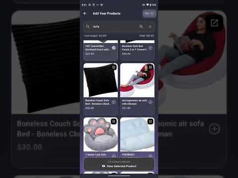 AI budget room designer App