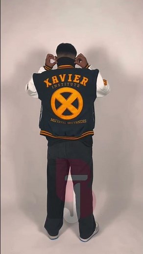 Stylish Xavier Institute Varsity Jacket 🖤 | Leather Jacket Blue Premium Collection