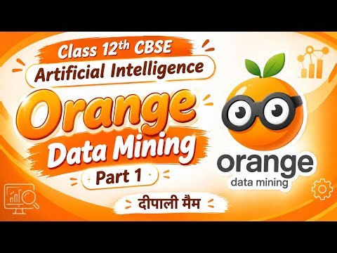 Class12 AI data science with orange data mining tool #orange #datascience #domain #datamining #cbse