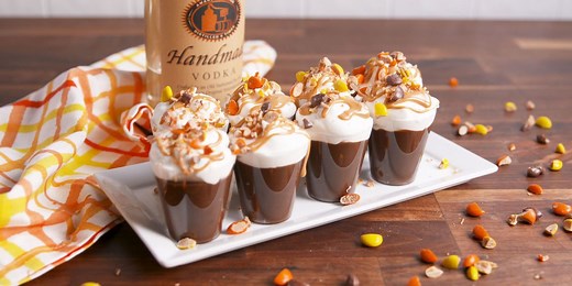 Reese's Cup Pudding Shots