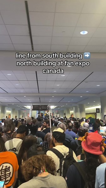 good job with crowd control Toronto! Only 2 escalators! #fanexpo #fanexpocanada #fanexpotoronto #toronto #metrotorontoconventioncentre