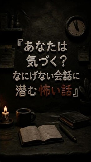 『あなたは気づく？なにげない会話に潜む怖い話』 #ホラー #意味がわかると怖い話
