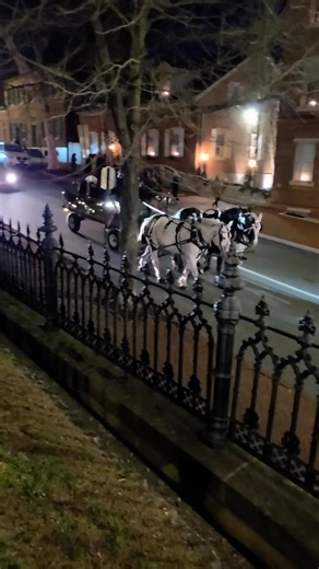 Experience the magic of the evening lighting celebration in the vibrant town of Historic Bethlehem, where community spirit shines bright. | Robert Gorman