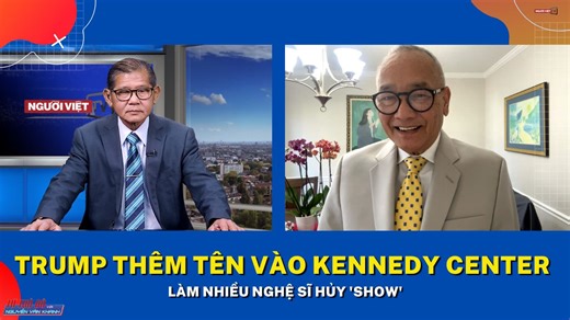 Trump thêm tên vào Kennedy Center làm nhiều nghệ sĩ hủy 'show' Ngày càng có nhiều nghệ sĩ hủy các chương trình tại Kennedy Center sau khi trung tâm này đổi tên, thêm tên của Tổng Thống Donald Trump vào. #NgườiViệtOnline #tintứcthờisự Cập nhật tin tức nhanh nhất với chúng tôi/ Follow us on: Facebook: https://www.facebook.com/nguoivietdaily/ Youtube: https://www.youtube.com/user/NguoiVietOnline Ghi danh nhận email cập nhật tin tức hằng ngày: https://www.nguoi-viet.com/newsletter-sign-form/ Người V