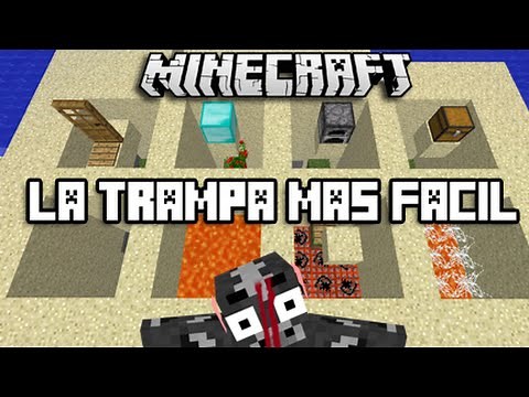 LA TRAMPA MAS FÁCIL PARA MINECRAFT - CON 3 MATERIALES