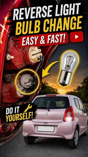 How to replace a Reverse Light Bulb in Suzuki Alto/Nissan Pixo