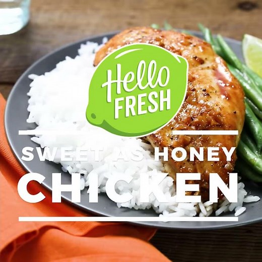 Sweet-As-Honey Chicken with Green Beans over Jasmine Rice