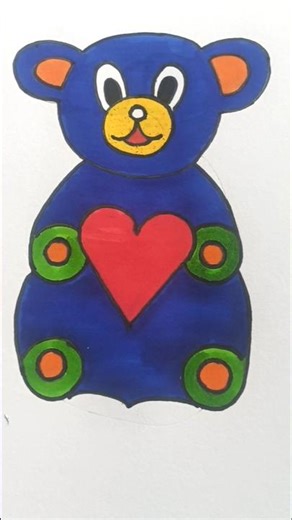 Teddy Drawing 🧸 | Easy Drawing #shorts