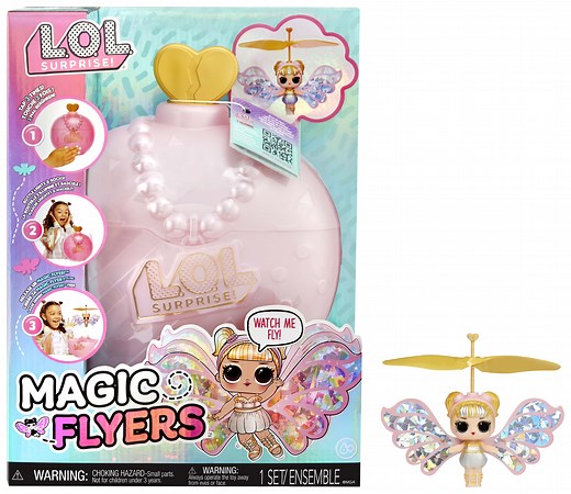 LOL Surprise Magic Flyers: Sky Starling- Hand Guided Flying Doll, Collectible Doll, Touch Bottle Unboxing, Toy Gift for Girls Age 6