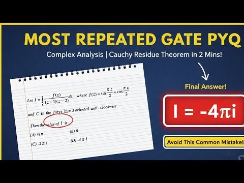 Most important questions of Gate ,Net (complex Analysis)#gate #csirnet #maths