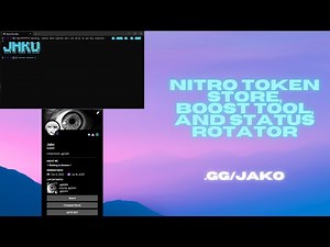 Cheap Nitro Tokens, Boost Tool, and Custom RPC, Status Rotator (2024) (Instant Delivery)